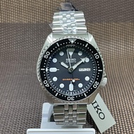 Seiko SKX007K2 Scuba Diver Jubilee Men Analog Stainless Steel Sport Black Watch