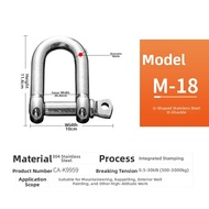 Camnal | Quick Release Hoisting Safety Hook Stainless Steel