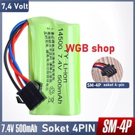 Black 4pin socket battery type 14500 7.4Volt