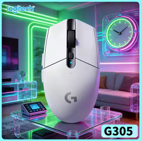 Logitech G305 LIGHTSPEED Wireless Mouse, 12000 DPI HERO, 6 Buttons, 250h Battery, 99g, PC Mac Gaming
