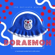 Doraemon Crochet Bucket Hat Doraemon Crochet Hat/