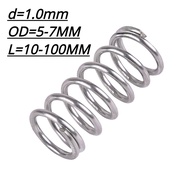 【XCF】d1.0mm compression spring SUS304 outer diameter 5/6/7mm length 10-100mm pressure spring