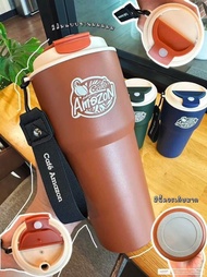 (ของแท้.พร้อมส่ง.ส่งไว ) แก้วอเมซอน แก้วทัมเบอร์สแตนเลส by café amazon รุ่น TwisTembler.
