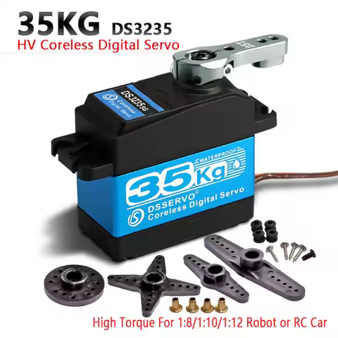 35kg /25kg High Torque Coreless Digital Servo DS3235 and DS3225 Stainless SG Waterproof for Robotic 