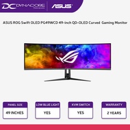 ASUS ROG Swift OLED PG49WCD 49-inch QD-OLED Curved  Gaming Monitor - 5120x1440, 144Hz, 0.03ms, G-Sync