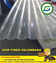Atap Plastik Transparan Fleksilite - Fiber Gelombang Murah di Malang
