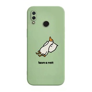 เคส Huawei Nova 3 3i Case เคสการ์ตูนน่ารักเป็ดเคสซิลิโคนเหลว Flocking ฝาครอบโทรศัพท์ป้องกัน เคสโทรศัพท์