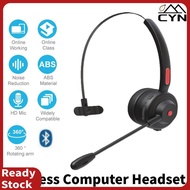 Wireless Computer Headset Stereo Clear With Microphone Bluetooth 5.1 Mic Over Ear Headphones For Wor
