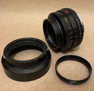 Leica  LEITZ  SUMMICRON -R 1:2/50連遮光罩及filter Adapter 全套