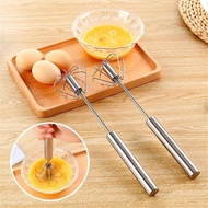 Stainless Steel Semi-automatic Egg Beater Self Turning Whisk Hand Blender Mixer