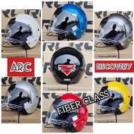 【FIBER GLASS】HELMET ARC DISCOVERY ( ORANGE / WHITE / BLUE / SILVER / BLACK / RED / YELLOW ) SHARP LI