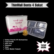 Thinwall 4 Flat Lid / Food Container / Flat Lid Bento Box