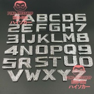Sent From Thailand VIP Logo Diamond Sticker Letter 1 2 3 4 5 6 7 8 9 A B C D E F G H I J K L M N O P