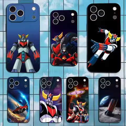 R-Robot G-Goldorak Anime UFO Case For iPhone 17,16,15,14,13,12,11,Plus,Pro Max,XS,X,XR,SE,Mini,8,7,S