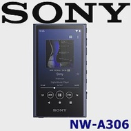 SONY NW-A306 袖珍便攜好音質 觸控螢幕音樂播放器 公司貨保固12+6個月 3色 藍色