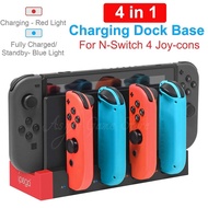 4 in 1 Nintendo Switch Joycon Charger Charging Dock Base Docking Station LED Indicator for NS Switch Joy Con