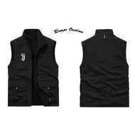 - Juventus Men's Hiking Vest Men's Motorcycle Vest Men's Vest Jacket Korean Vest Men's Vest Chest Ve