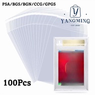YANGYANG 100 Sheets PSA BGS Slab Sleeve, Waterproof Transparent PSA BGS Card Brick Film,  Strong Dur