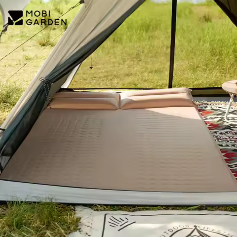 MOBI GARDEN Camping Automatic Inflatable Mat 1/2 Person Outdoor Tent Sleeping Pad With Pillow Splica
