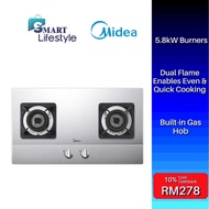Midea Built-in Gas Hob with 5.8kW Burners - MGH-8216SS