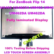 14.0นิ้ว1920X1080 FHD 30Pins หน้าจอ EDP LCD พร้อมอุปกรณ์เสริมสำหรับ Asus สัมผัสพลิก Zenbook 14 UX462 UX462FA UM462DA UM462D UM462