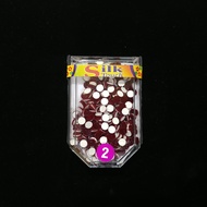 Silk Touch Maroon Bindi Pottu Size 2 - 0.5 Cm