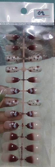 เล็บปลอมสีเจล 24 ชิ้น เล็บปลอมทาสีแล้ว เล็บเจล เล็บปลอม เล็บปลอม ใหม่เล็บปลอมกัน