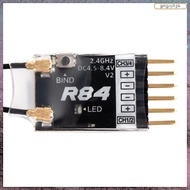 [L E U R] For  R84 V2 4CH Compatible PWM RC Receiver for  D8 D16 SFHSS  TX12 T16S Transmitter