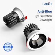 3 Color Downlight Recessed 7W/10W/12W RG0 Anti-Blue CRI98 Down Light LED Ceiling Light
