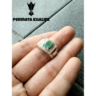 Cincin Batu ZAMRUD ASLI Emerald ( Silver 925 )