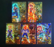 Frrrr - 2023年 龍珠 Heroes 黑金版 1套5張  Bandia Made in Japan 閃卡/閃咭