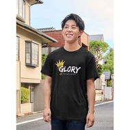 Swara KAOS GLORY KING QUEEN UNIQUE T-SHIRTS MEN WOMEN UNISEX COTTON COMBED