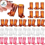 BJ 10Pcs Mini Cowboy Boot Glasses, Plastic 1 Oz Western Cowboy Glasses, Creative Transparent Shot Gl