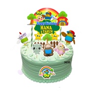 [CUSTOM NAME] Happy Birthday Cake Topper Didi and friends Decoration Set Party Accessories Banner Hi