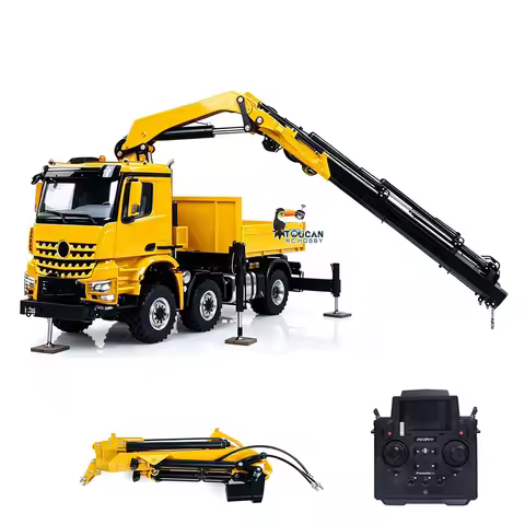 1/14 2.4GHz Remote Control Tractor Truck Hydraulic Crane Fly Jib Arm 4151 AK 2.4GHz 6*6 RC Agricultu