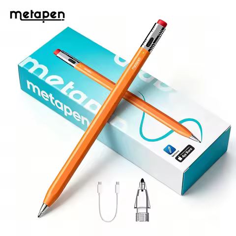 MetaPen Palm Rejection Stylus Pen for Apple Pencil, Ultra-Quiet, 26H Battery Life for iPad A16 Pro12