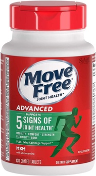 Glucosamine Chondroitin MSM Joint Supplement For Men and Women, Move Free (120 count bottle), Joint 