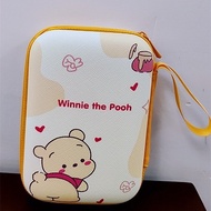 [Ready Stock]Cute Winnie the Pooh Earphone Carry Case, for Smartphone Earphone, Wireless Headset, USB Cable, SD Cards Storage Bags and More