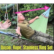 Duyan, Static Utility Rope, Ring Stainless, & Carabiner