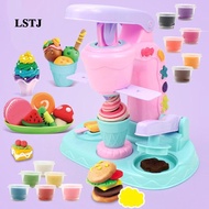[Lstjj] Pretend Ice Cream Maker Toy Colorful for Birthday Gift Aged 3-8 Party Favors