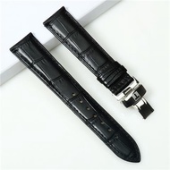 Tissot 1853 Genuine Leather Watch Strap Male Durokle Rock t41t050 Carson Female Green Strap 16 18mm