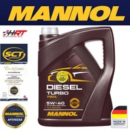 Minyak Hitam MANNOL Diesel Turbo 5W40 - Fully Synthetic