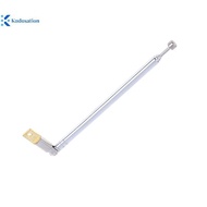 Kudosation 1Pc 37cm 5 Section Telescopic Stainless Steel AM FM Radio Universal Antenna Nice