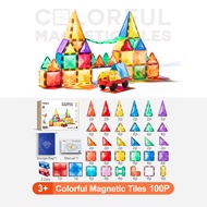 Mideer Colorful Magnetic Tiles - 40/60/100/Marble-Run/Distinctive available