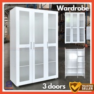 (5.5)3 Doors Wardrobe, Almari Baju 3 Pintu(WD2545)