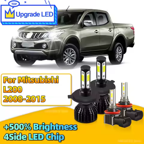 2/4Pcs LED Canbus 180W Turbo Car Headlight Bulbs H4 Car Light H11 Auto Fog Light 6000K For Mitsubish