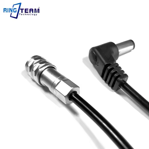 10Pcs/Lot Weipu FS6 Coiled Power Cable to DC 5525 5.5X2.5mm for BMPCC6K BMPCC 6K Blackmagic Pocket C