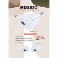 XL Misudo NP163 Donut Box | Multipurpose Sealware | Food Containers