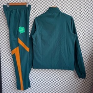 Durable Full-Zip Football Tracksuit 2026 New Moisture-Wicking Ivory Coast Style Windproof Green