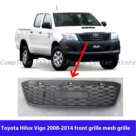 High Quality Chrome Grille For TOYOTA HILUX VIGO 2005-2014 Radiator Mesh Front Grille